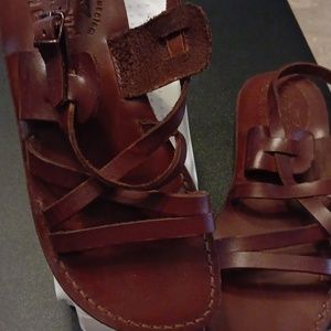 Beautiful brown HolyLand Market sandals size 39 = 8.5 US